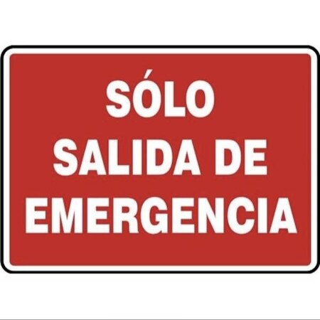 Accuform Exit Sign, Aluma-Lite, 10 in W, 7 in H SHMEXT586XL